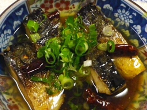 鯖のピリ辛黒酢醤油焼き